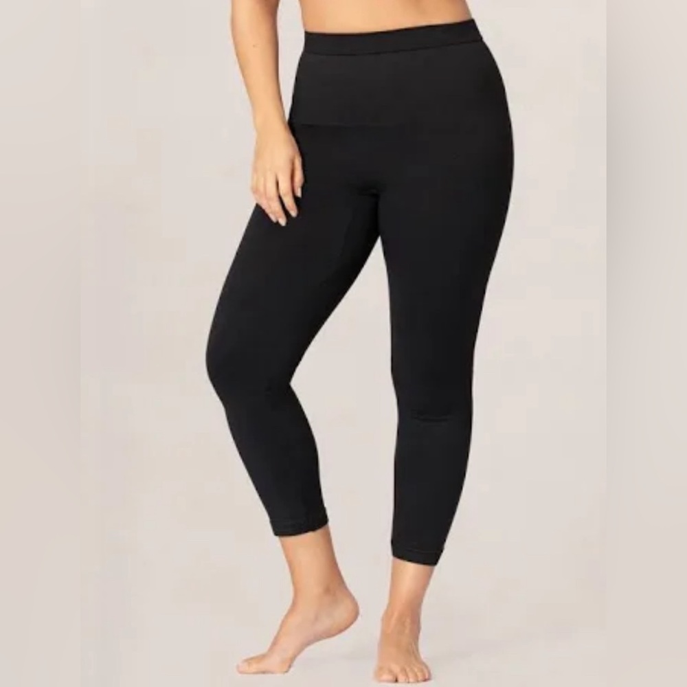 NEW Shapermint Empetua High Waisted Shaping Capri Leggings - Black - XL